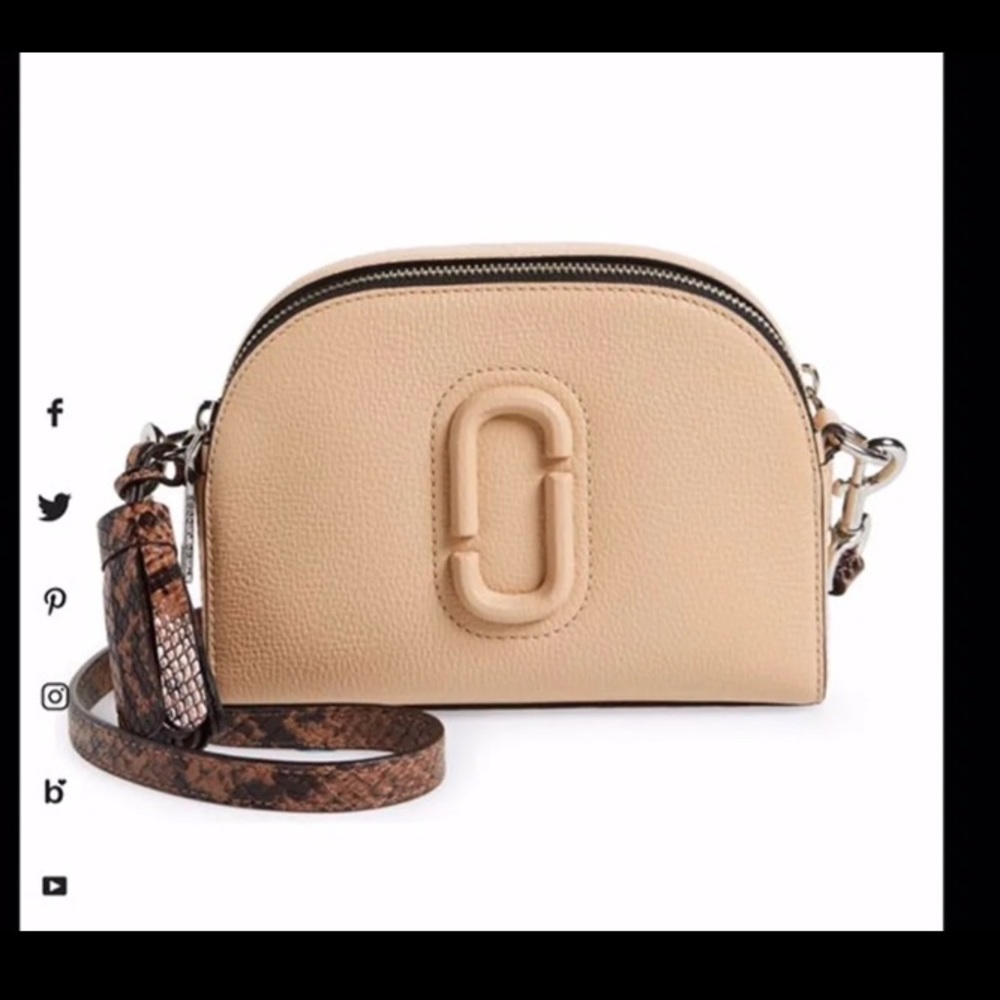 - The Marc Jacobs Shutter Snakeskin Embossed Strap Leather Crossbody Bag